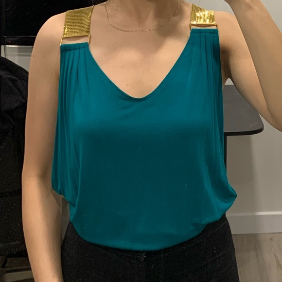 H&M Turquoise Tank top (camisole) (S) - Picture 1 of 5